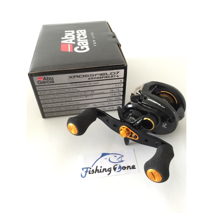 Abu Garcia XROSSFIELD7-L Low Profile Baitcasting Reel - Left hand AP-1197