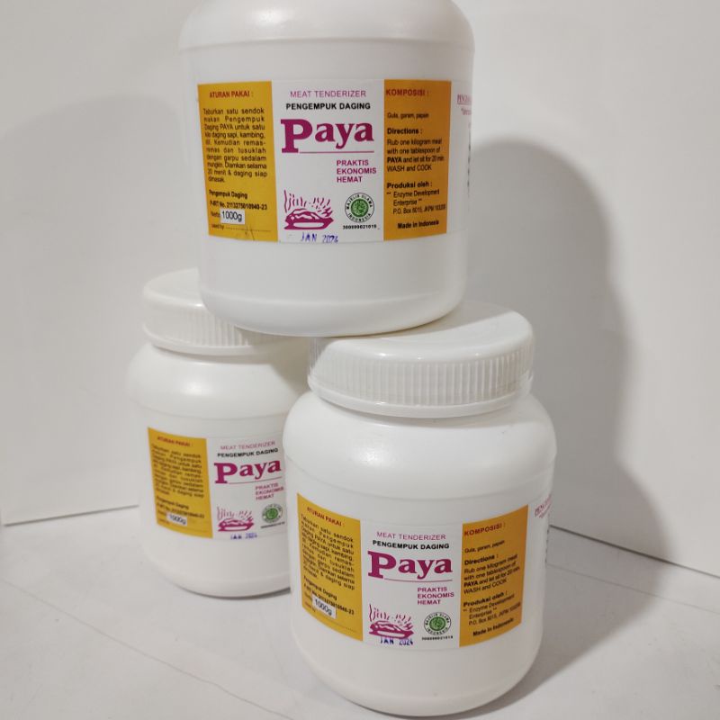 

Enzim Papain - Paya / pengempuk daging / ekstrak pepaya