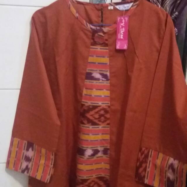 blus batik/kombinasi tenun