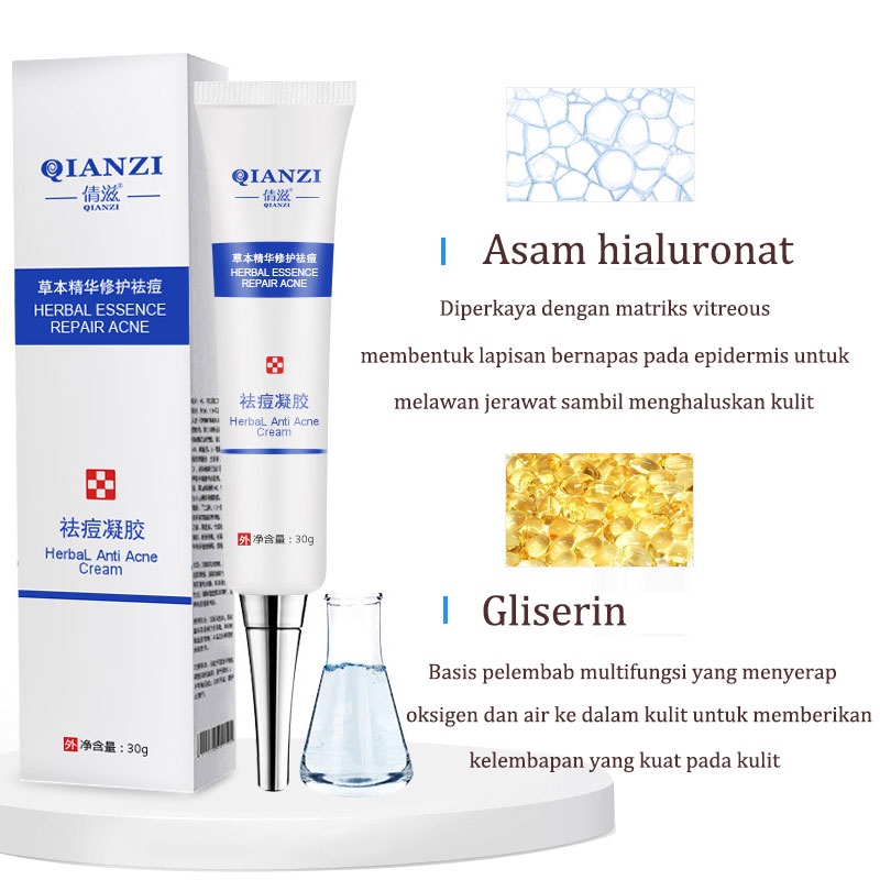 Cream Obat Jerawat Paling Ampuh ​Acne Rejuvenation Cream Jerawat Krim Jerawat Menghilangkan Jerawat Cepat Menghilangkan Jerawat Removal of Acne Cream Untuk Memperbaiki Kulit Denga Krim Penghilang Jerawat dan Bekas Jerawat Pria dan Wanita 30g