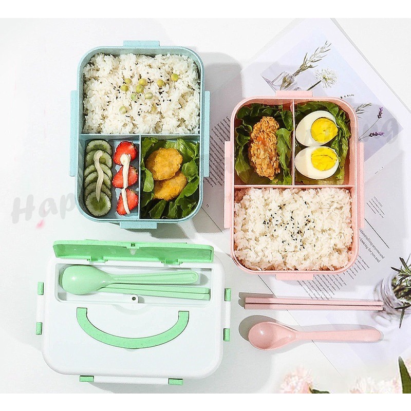 LUNCH BOX SET KOTAK TEMPAT MAKAN BPA FREE 650 ML