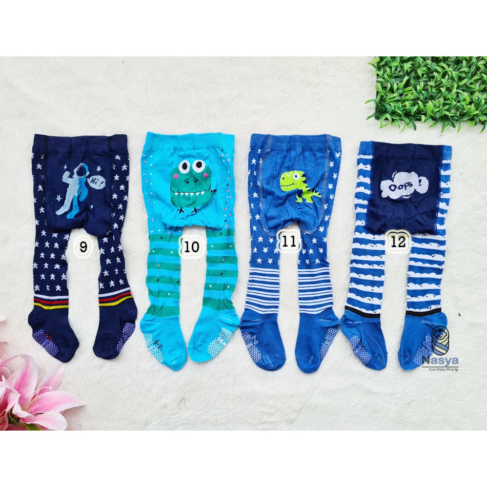 [B-061] Legging Bayi Tutup Kaki anti slip/Legging anak 0-6m cotton rich tigh