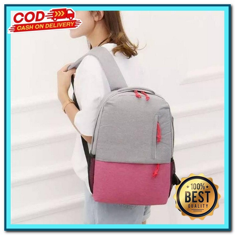 Daily Bag Wanita Simpel Bagpack Perempuan Sekolah Kuliah Kerja Tas Punggung Distro Terbaru Distro Po