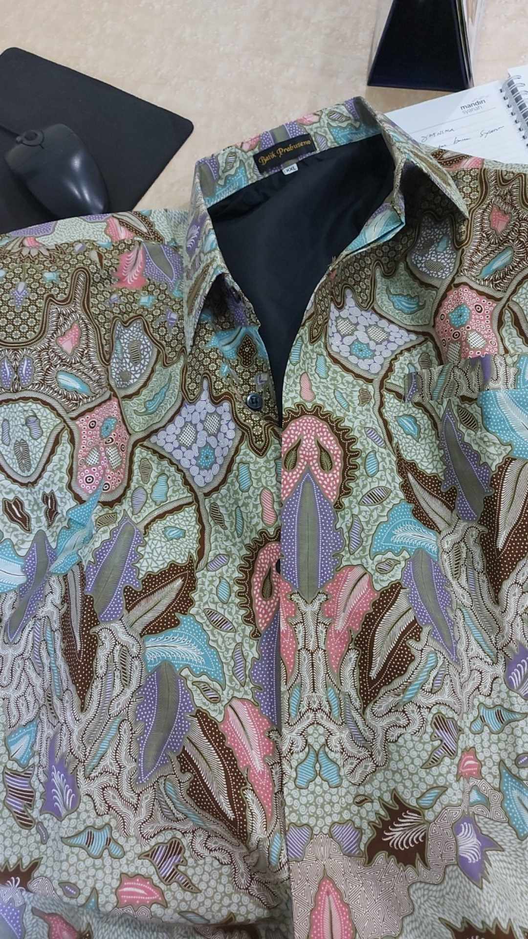 Wulu Pamulyan #2 Kemeja Batik Pria Lengan Panjang Hem Seragam Katun Printing Furing Premium Modern