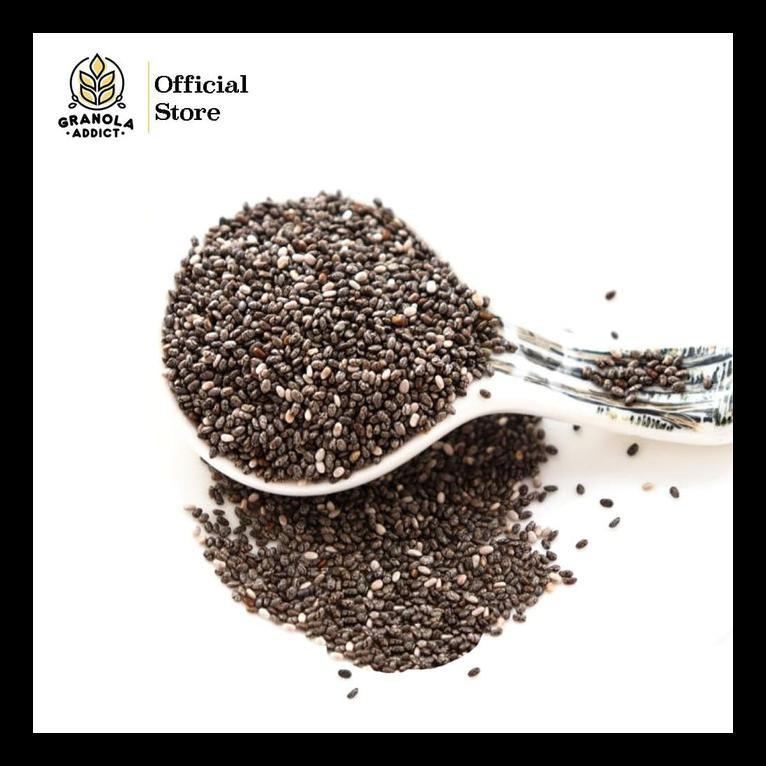 

BARU! BLACK CHIA SEED MEXICO ORGANIC / ORGANIK 1KG - GRANOLA ADDICT INGREDI MURAH
