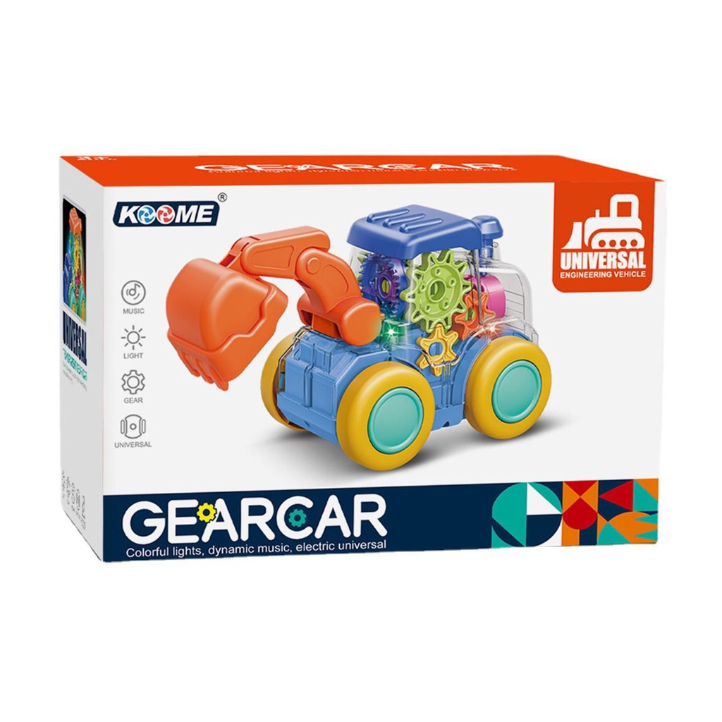 Mainan Anak GEAR UNIVERSAL WHEELS Mainan Gear Berjalan Lampu Dan Musik