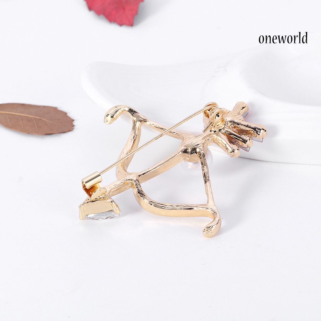 OW@ Wedding Brooch Creative Easily Match Clothes Accessories Cartoon Girl Brooch Jewelry for Gifts