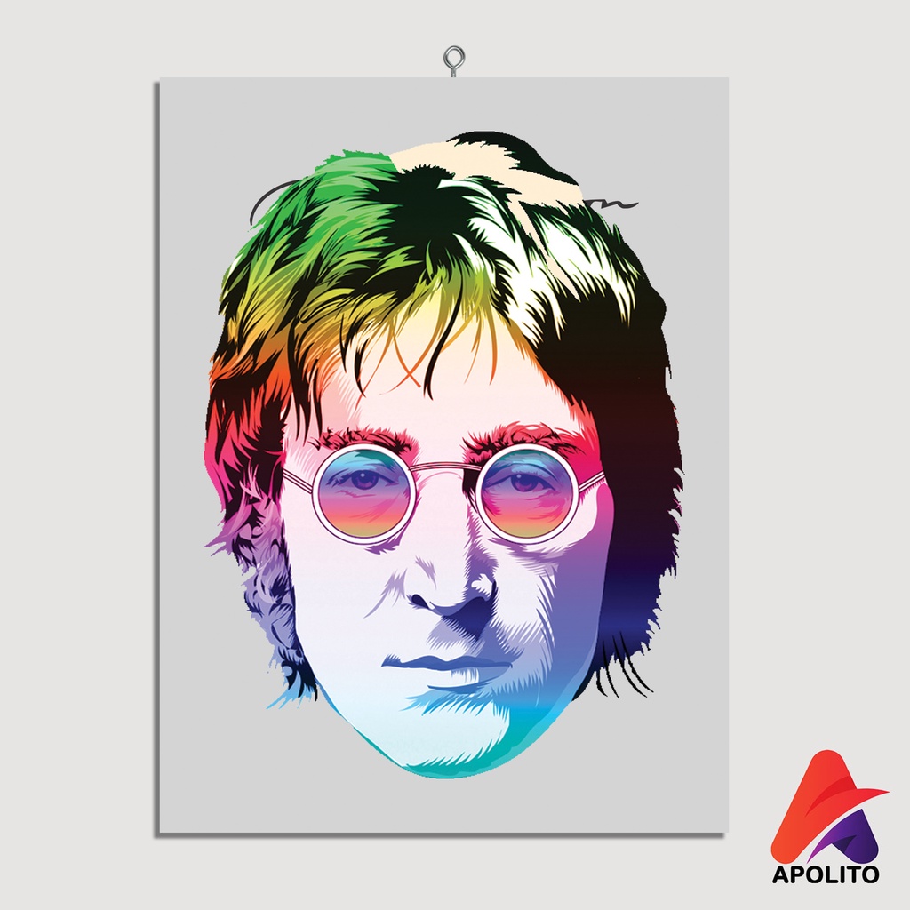 HIASAN DINDING JOHN LENNON PAJANGAN APOLITO (15X20) WALL DECOR JOHN LENNON HIASAN DINDING