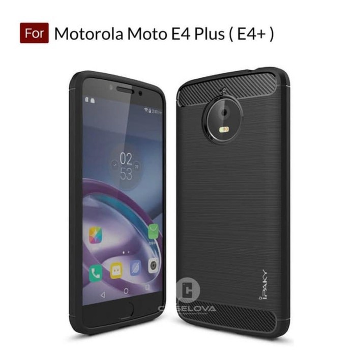 Softcase Motorola E4 Plus - Case Ipaky Carbon Moto E4 Plus Moto E4+ - SC