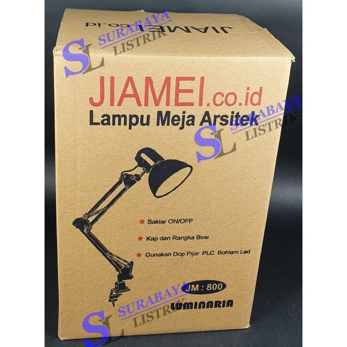  lampu meja belajar baca arsitek jiamei jm 800 e27 bisa dop atau led berkualitas