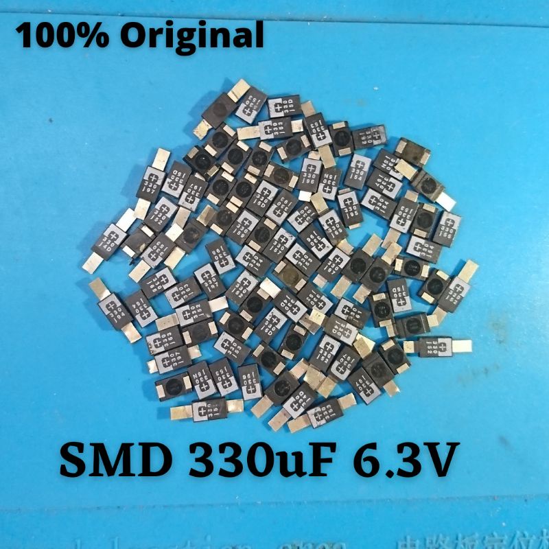10 Pcs Kapasitor Smd Tantalum 330 uf 6.3v Capasitor Laptop Nec tokin 330