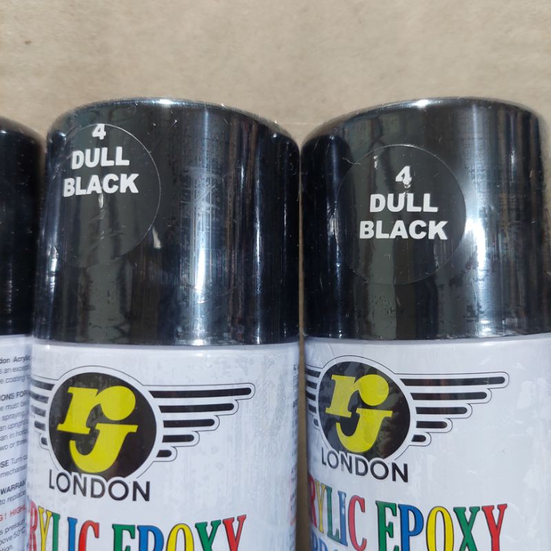 Pilok Pilox Cat Rj Dull black 4 Hitam Doff Dop 150cc Black Doff Dop Cat Semprot RJ 150cc