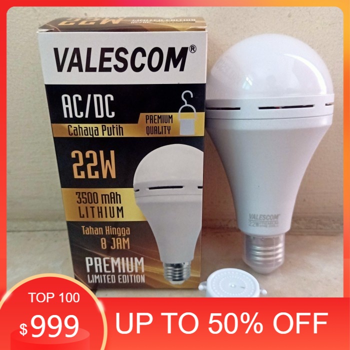 COD Bohlam LAMPU Emergency/LAMPU AJAIB LED VALESCOM 22 Watt AC/DC//BOHLAM LAMPU SENTUH NYALA VALESCO