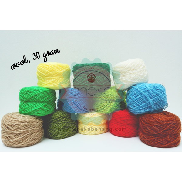 KATALOG Benang  Rajut Wool Siet  Yarn 30 gram Shopee 
