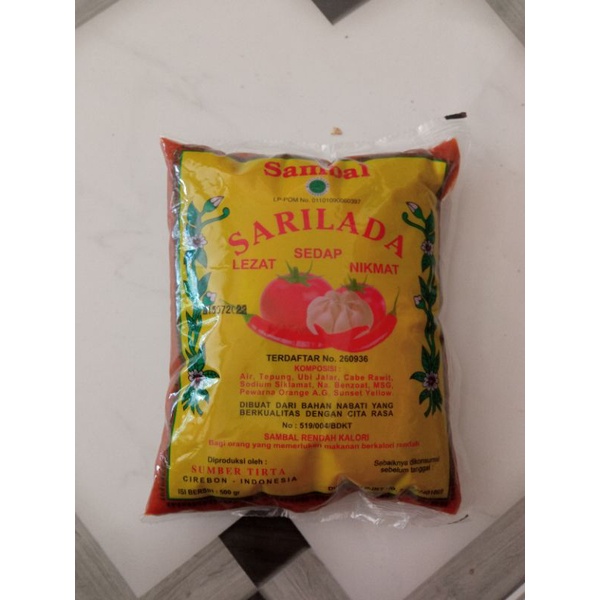 

Saos sambal sarilada 500gr