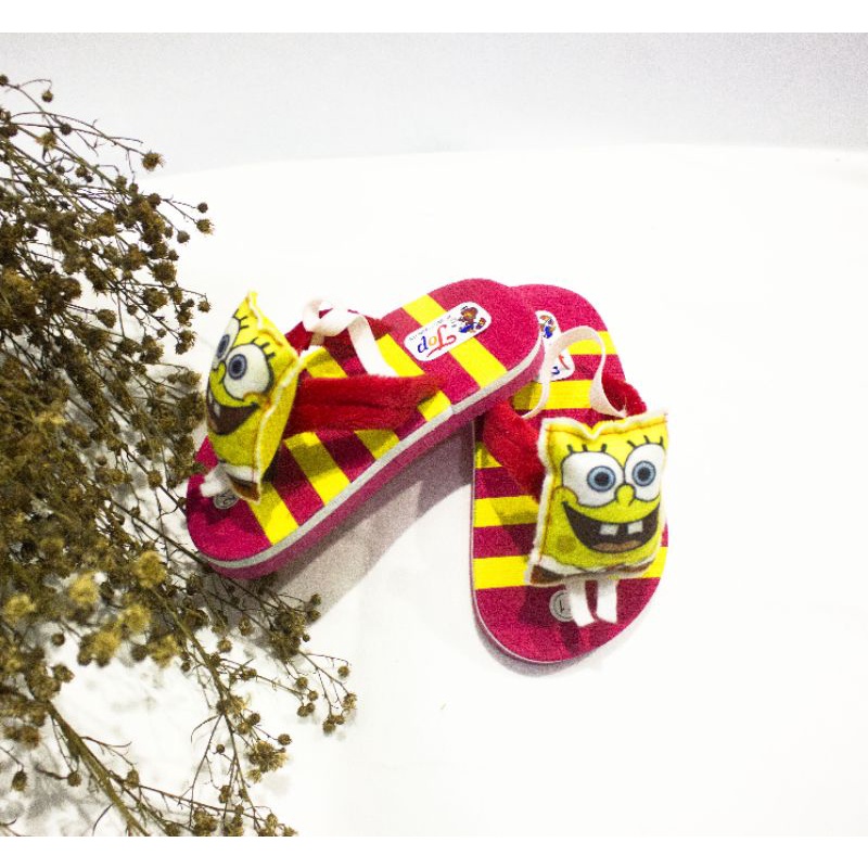 Sandal Anak Tali Belakang Sendal Baby Karakter Spongebob Terbaru