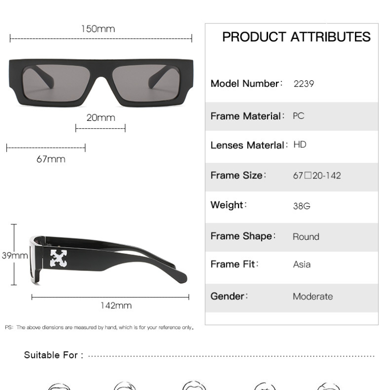 (YUZHU) COD Kacamata Hitam Untuk Wanita INS Fashion Small Frame Square