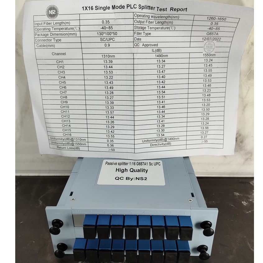 passive splitter 1:16 lengkap box / splitter box 1 16