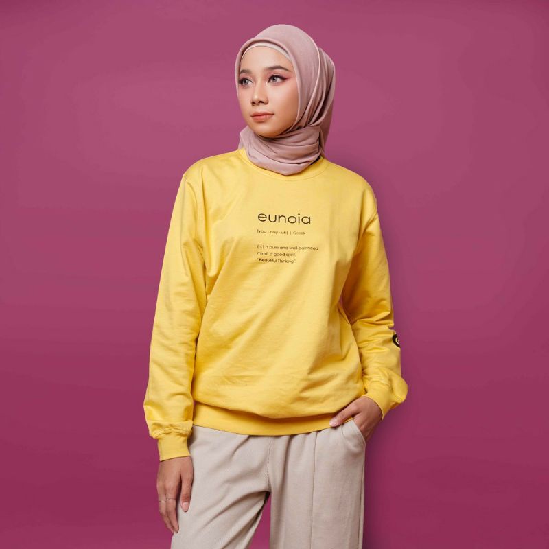 SWEATSHIRT DEENAY LEXICON YELLOW