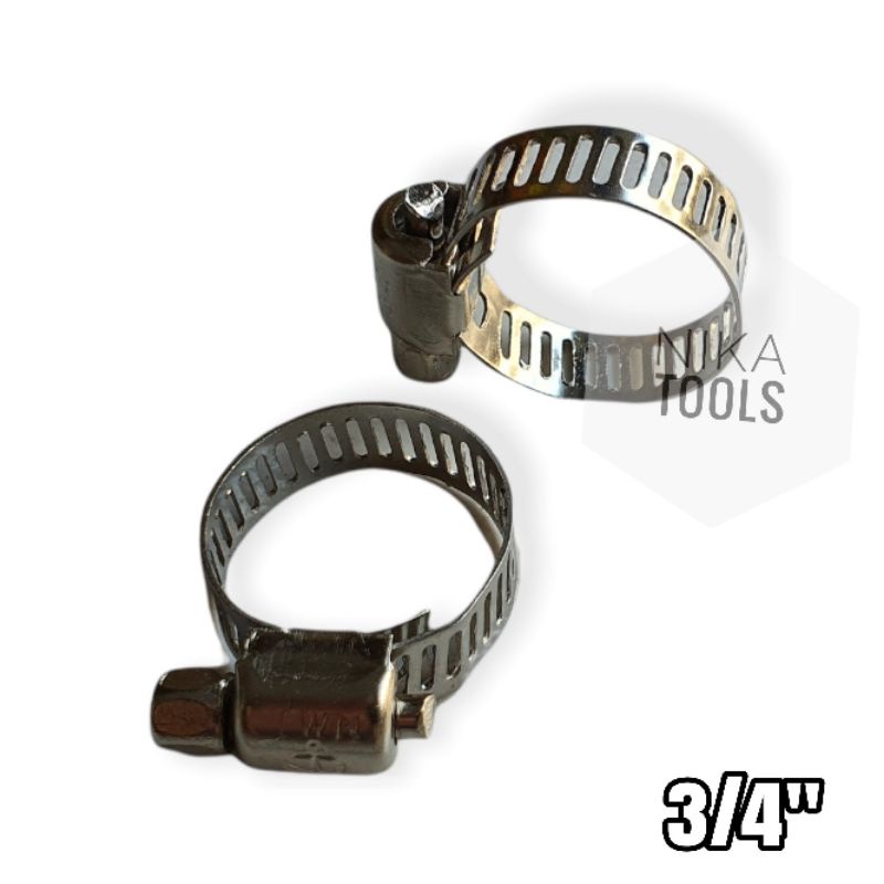 Klem Slang 3/4 Inch Hose Clamp Penjepit Selang 3/4&quot;