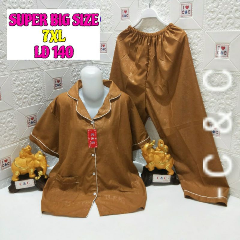CNC - Baju Tidur/Piyama CP 7XL Hembos/Super Big Jumbo Ld140-Caramel