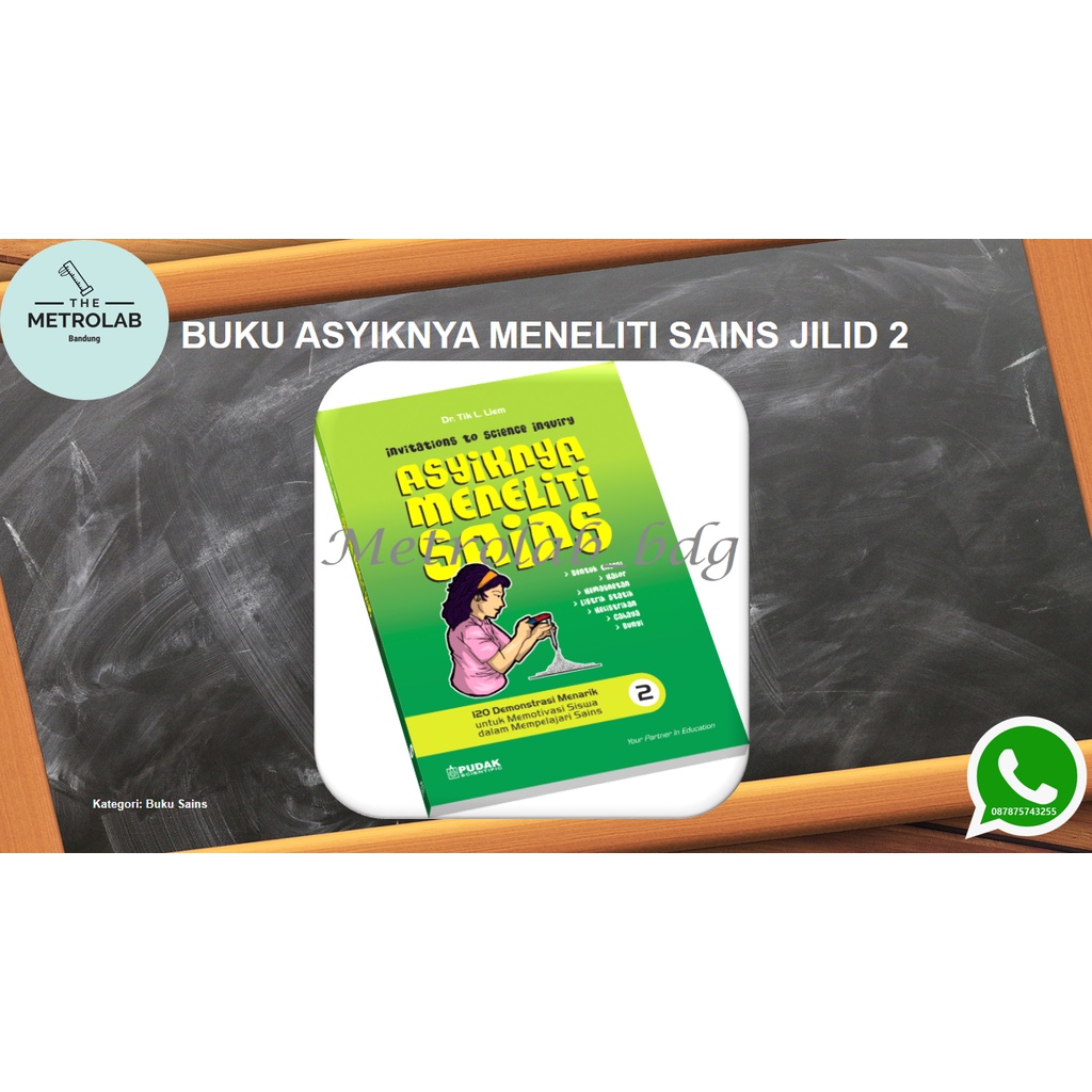 Jual Buku Asyiknya Meneliti Sains Jilid 2 | Kumpulan 120 Eksperimen ...