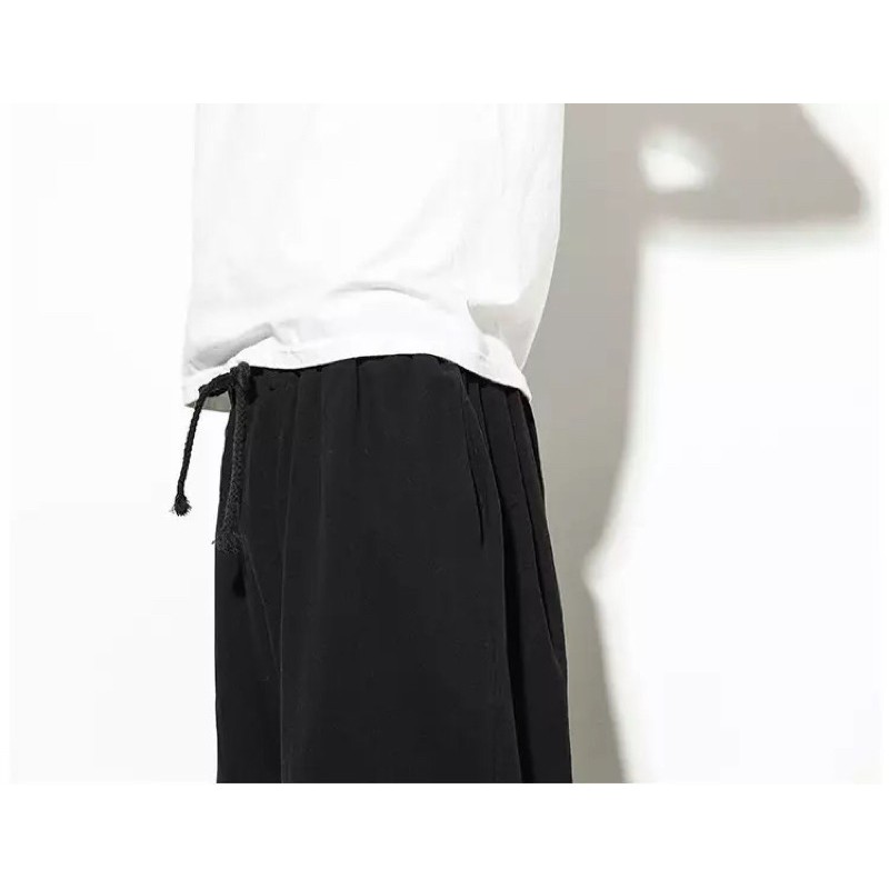 HR11 CELANA HAREM LINEN IMPORT POLOS 3/4 PRIA JEPANG SIRWAL ORIGINAL BIG SIZE M-5XL