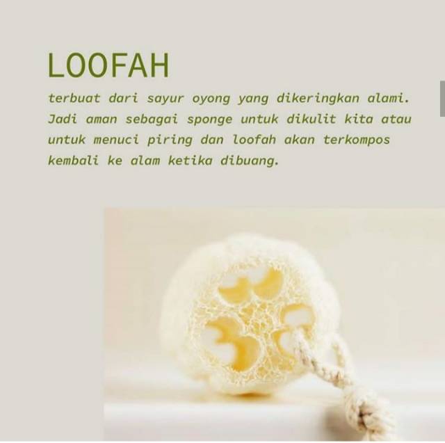 Loofah Spons Mandi Cuci Piring Serat Oyong Gambas Utuh Herbal Natural