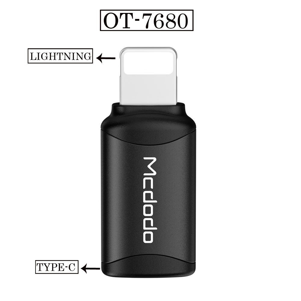 Mcdodo Converter TYPE C to LIGHTNING Iphone Konektor Adapter OTG OT-7680