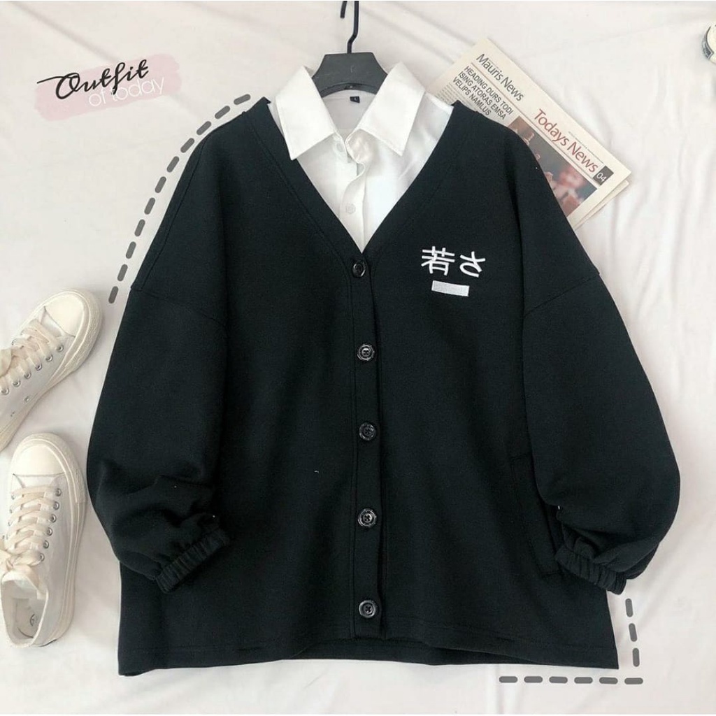 SWEATER OVERSIZE / YUMMI OUTHER CARDIGAN SWEATER WANITA KOREAN STYLE / OUTER