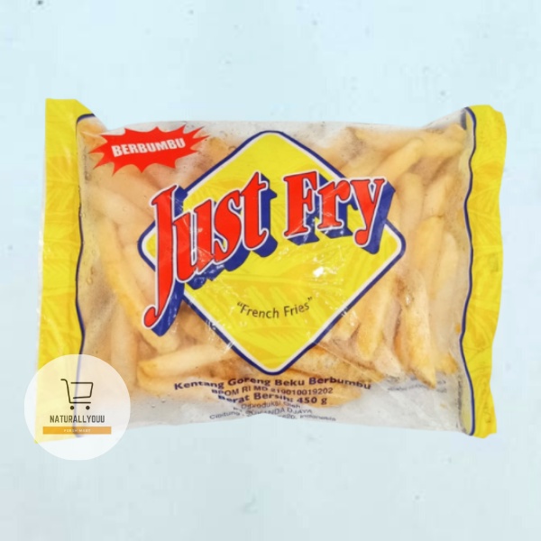 Just Fry French Fries Seasoned / Kentang Goreng Berbumbu 450Gr