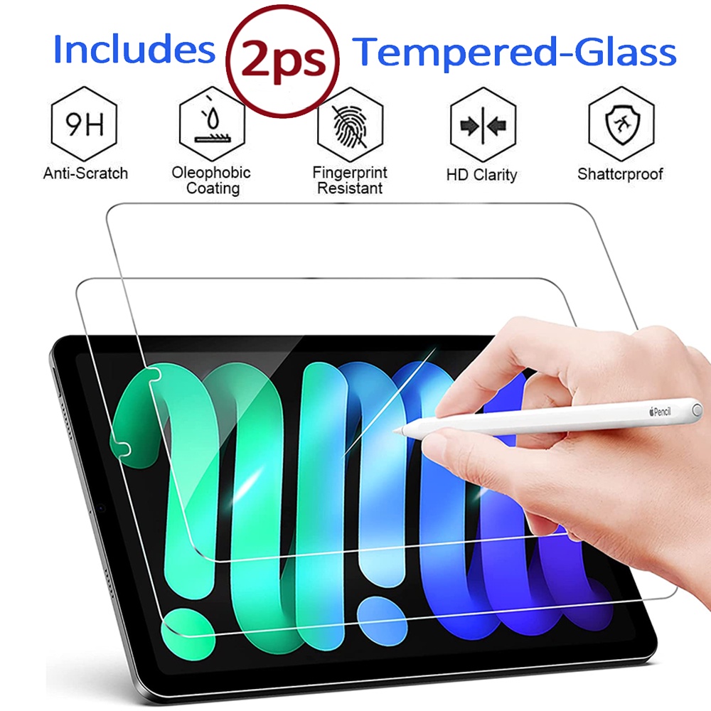 2 / 3 Pak Pelindung Layar Tempered Glass 9H Anti Gores / Sidik Jari Untuk IPad Pro 11 9.7 10.2 10.5 10.9 &quot;