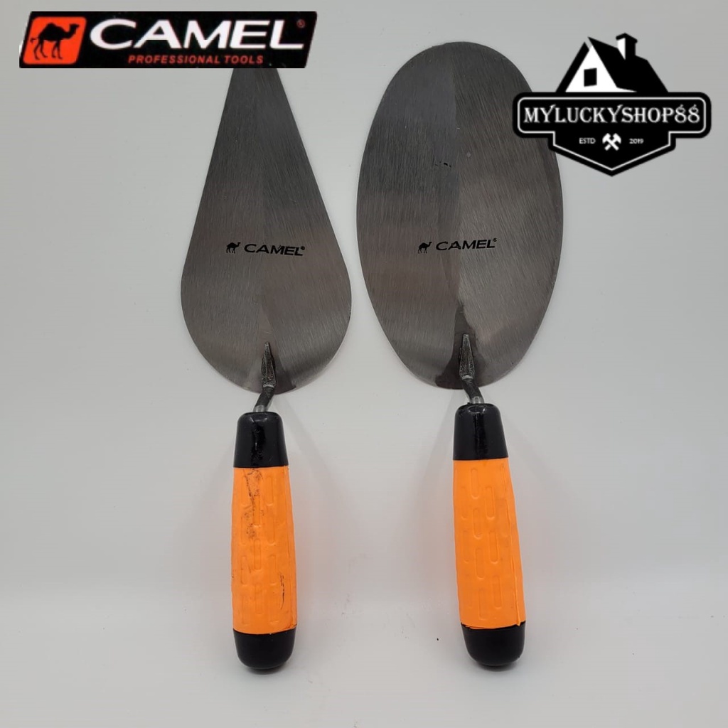 Sendok Semen Camel Gagang Karet 7 inch Lancip Bulat 7&quot;