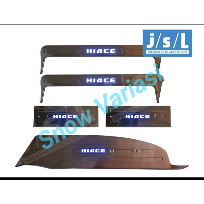 Sil sill plate sillplate samping side scuff stainless with lamp haice 2020 jsl