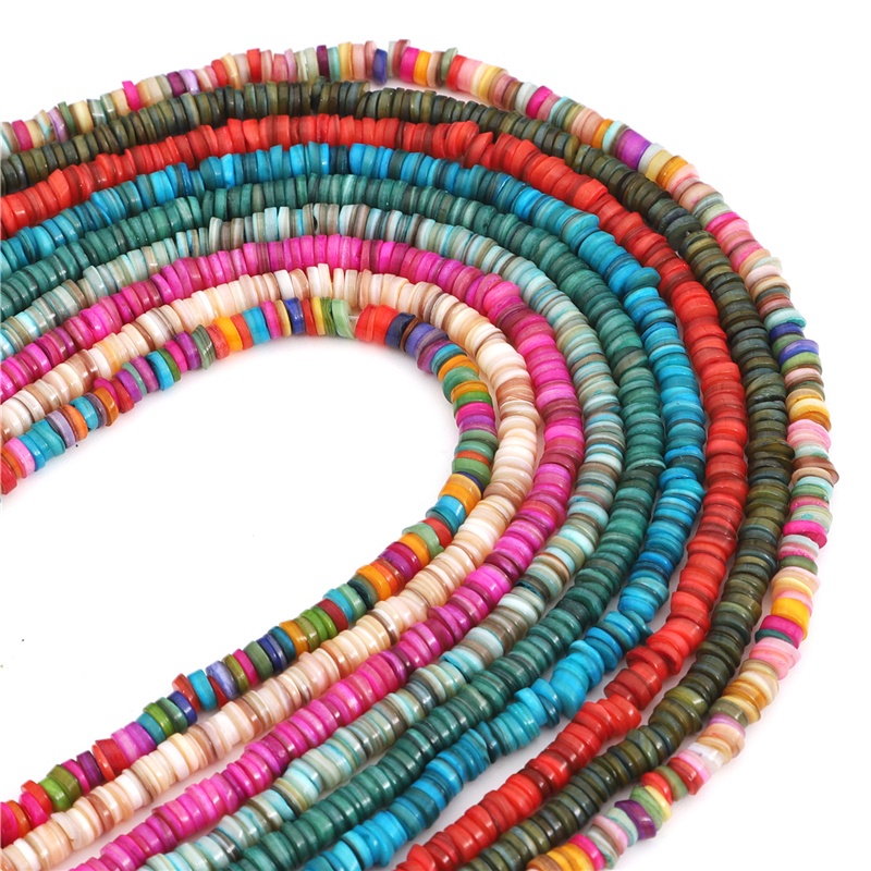 6mm 38cm/Strand Natural Shell Beads Spacer Beads Heishi Loose Beads Jewellry Making Necklace And Bracelets