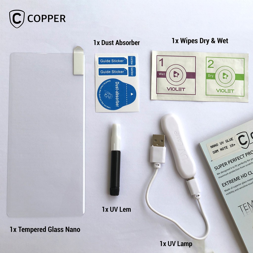 Samsung Galaxy Note 10 Plus - COPPER Nano Uv Glue Tempered Glass