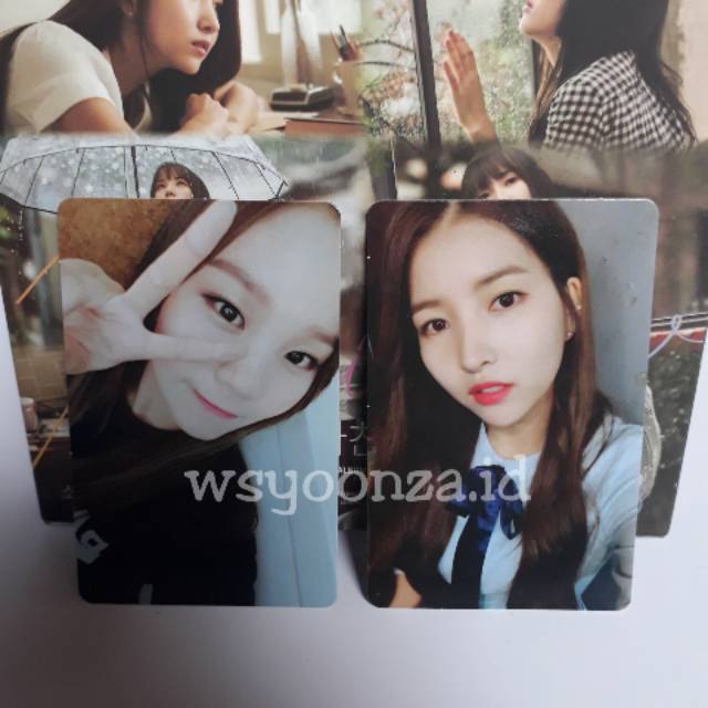 PHOTOCARD UMJI & SOWON MINI ALBUM RAINBOW REPACKAGE