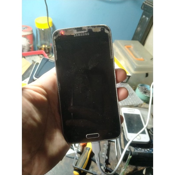 mesin hp Samsung galaxy S5 SM G900h minus lcd mesin jamin normal udh tested bonus kesing tinggal nai