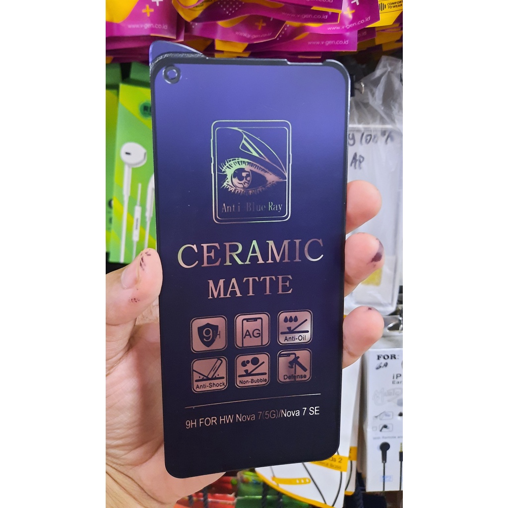 TEMPERED GLASS CERAMIC MATE BLUE RAY ZENFONE 5Z ZS620KL LIVE L1 ZA550KL LIVE L2 ZA551KL MAX PRO M1 ZB601KL ZB601KL MAX PRO M2 ZB631KL ANTI GORES