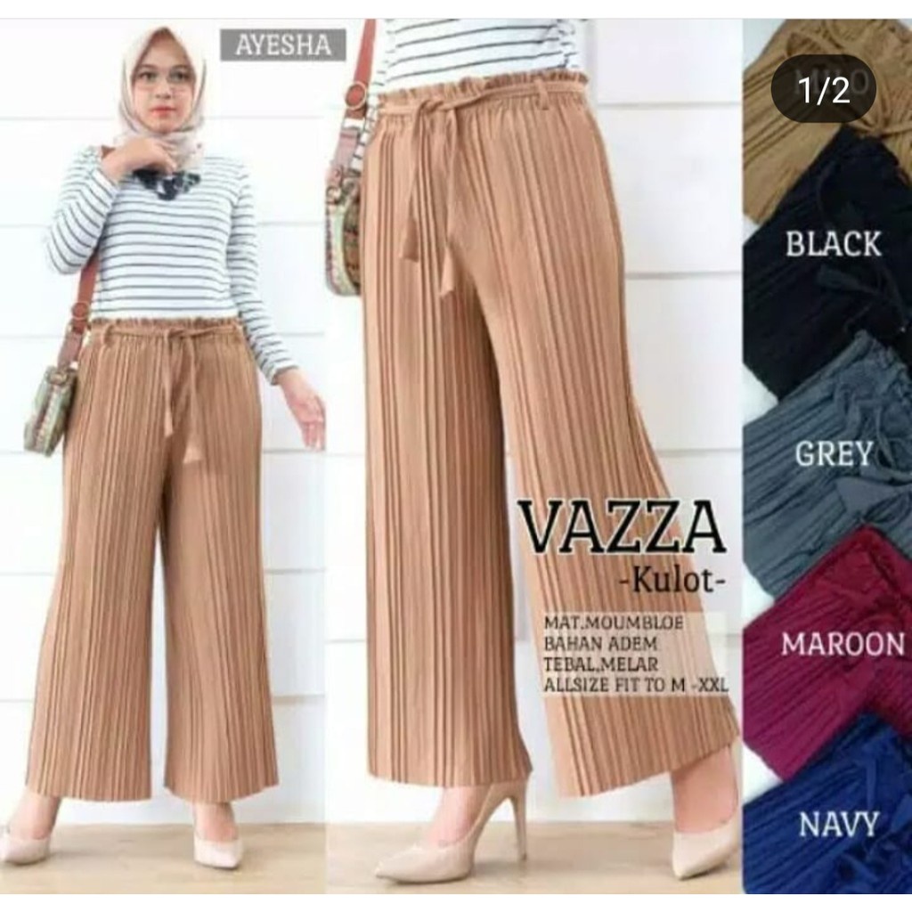 VAZZA KULOT CELANA BAHAN PREMIUM-VAZA KULOT MOCA