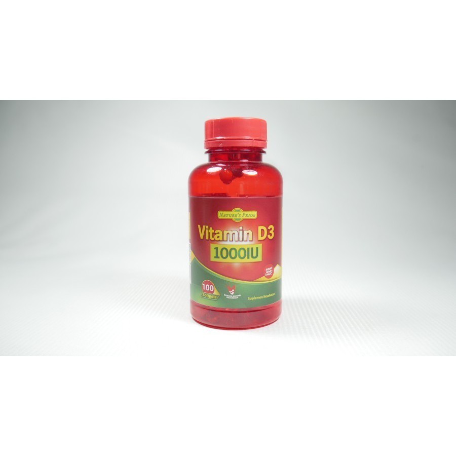 COD Nature's Pride Vitamin D3 1000 IU ISI 100 Softgel NATURE D3 1000IU