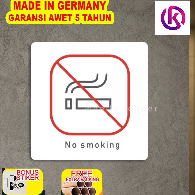 

Terlaris Sign No Smoking AkrilikModern 15x15 | Sign Board Acrylic