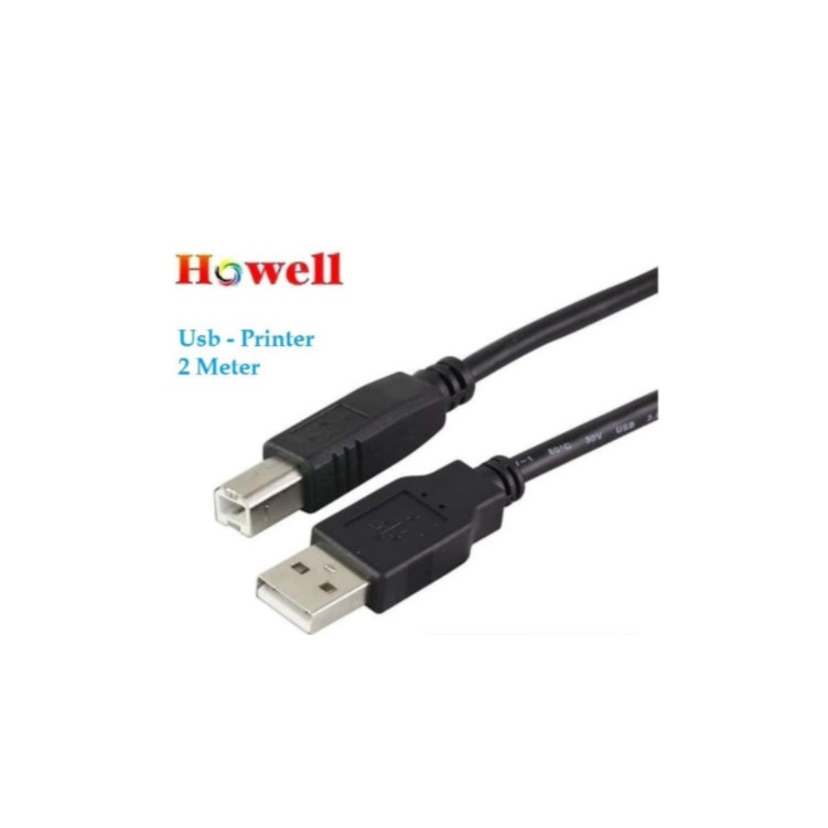 Kabel Usb 2.0 Printer 2m Original Howell kabel Printer 2 Meter