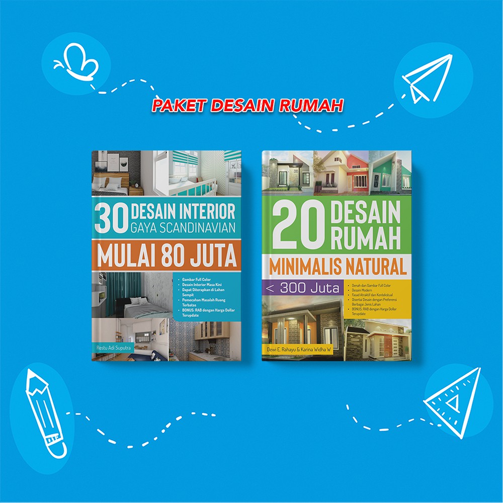 Paket Buku Desain Rumah Interior Scandinavian Shopee Indonesia