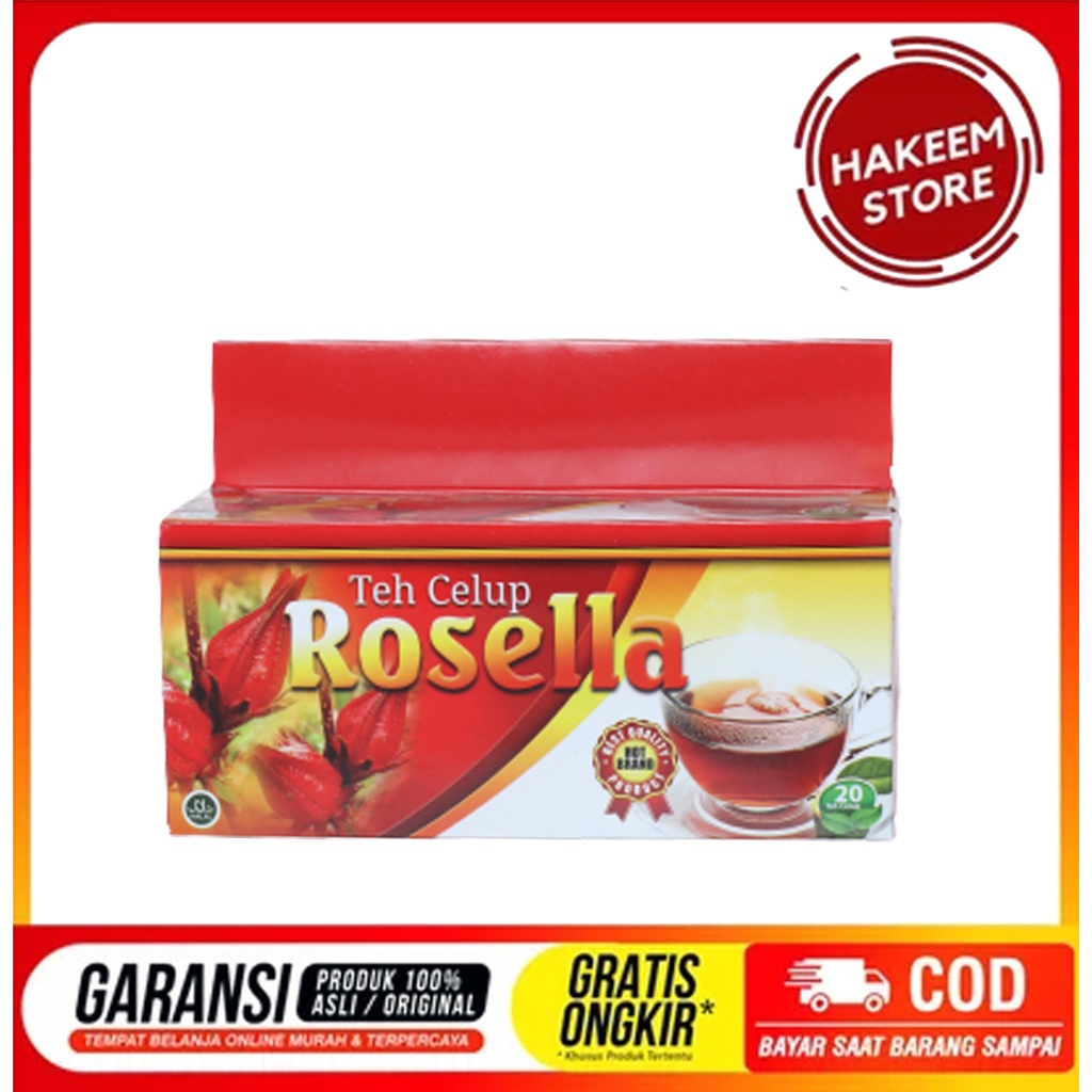 

Teh Celup Bunga Rosella Darusyifa Alami Termurah isi 20 sachet