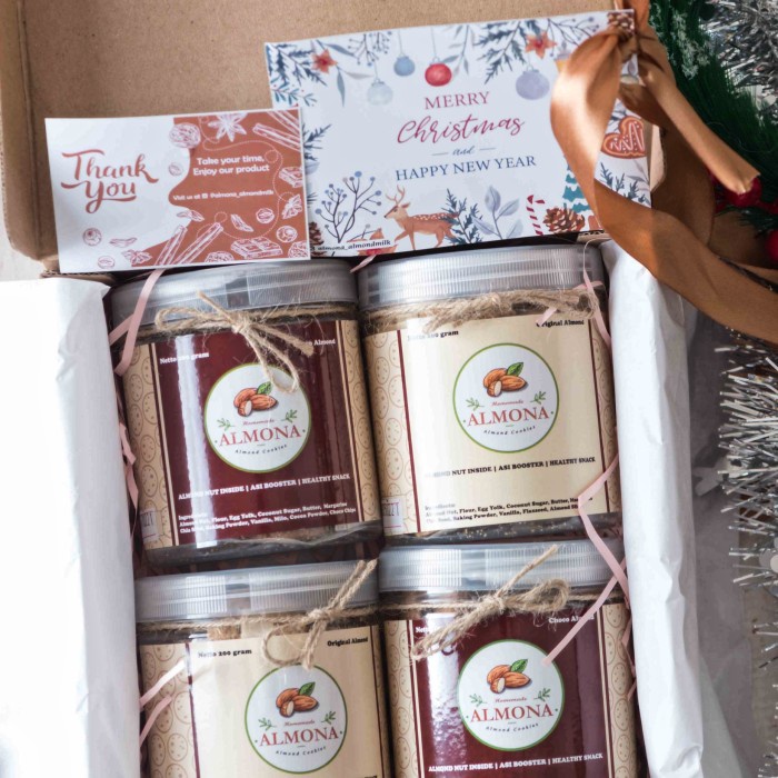 

Christmas - Hampers Natal Tahun Baru Almond Cookies No Sugar Full Almond Ready