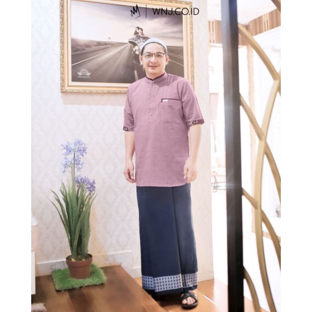 Sarung tenun WNJ edisi aa pasha ungu