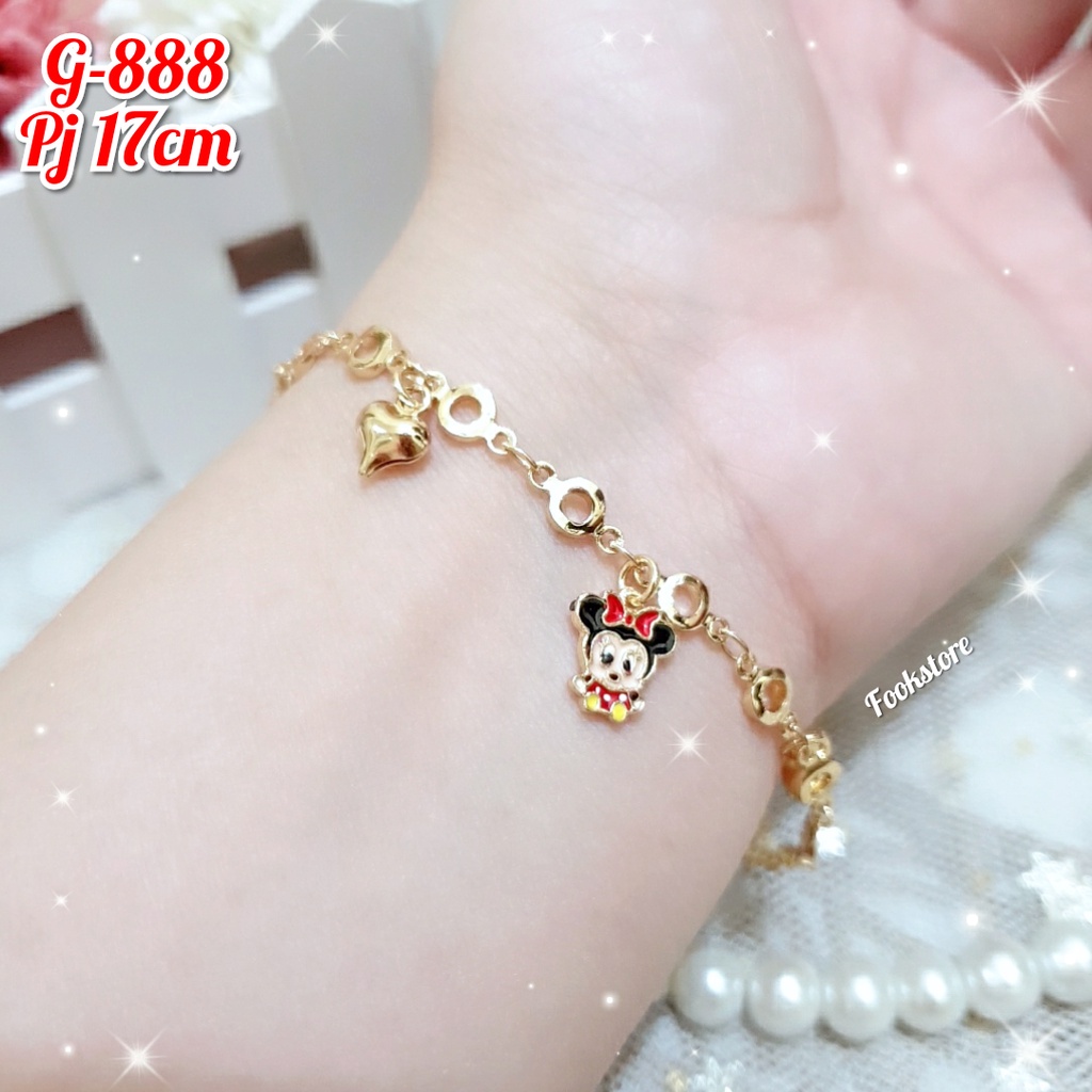 COD GELANG RANTAI KITTY XUPING GOLD bisa buat anak dan dewasa