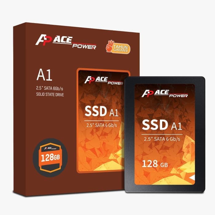 ACE POWER A1 128GB GARANSI RESMI 3 TAHUN SSD 2.5&quot; SATA III