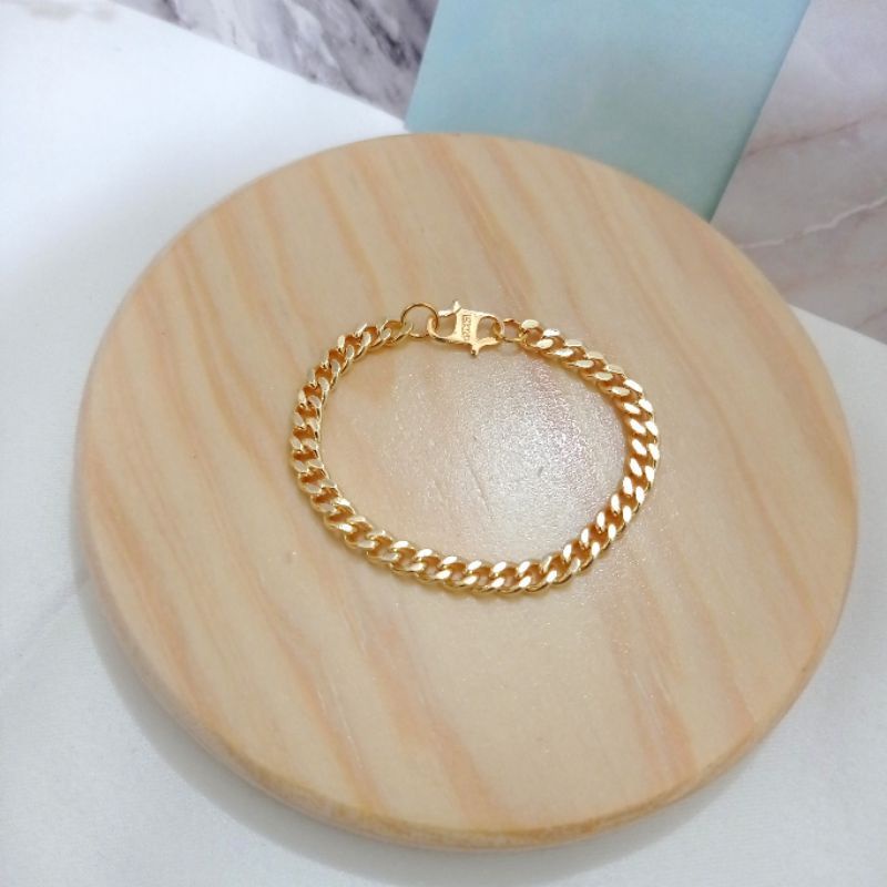 Gelang Anak panjang 12cm dan 13 cm / Bayi Titanium Lapis Emas 24k